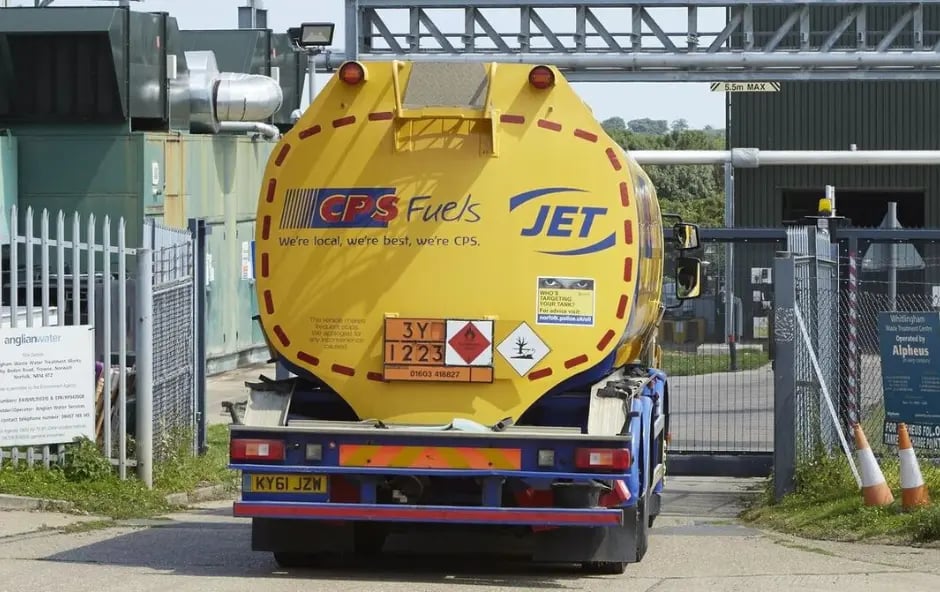 CPS Fuels tanker delivering fuel