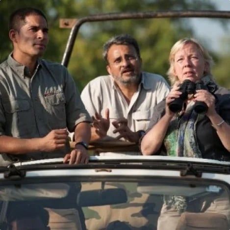 Deborah Meaden on safari