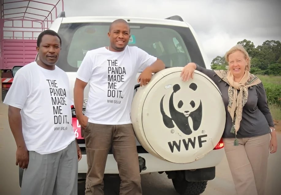 Deborah Meaden with WWF
